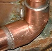 Sweated Joint with Copper Tubing